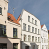 Sanierungsobjekt in der Altstadtstraße Große Altefähre in Lübeck Sanierte Gebäude in der Lübecker Altstadtstraße Große Altefähre